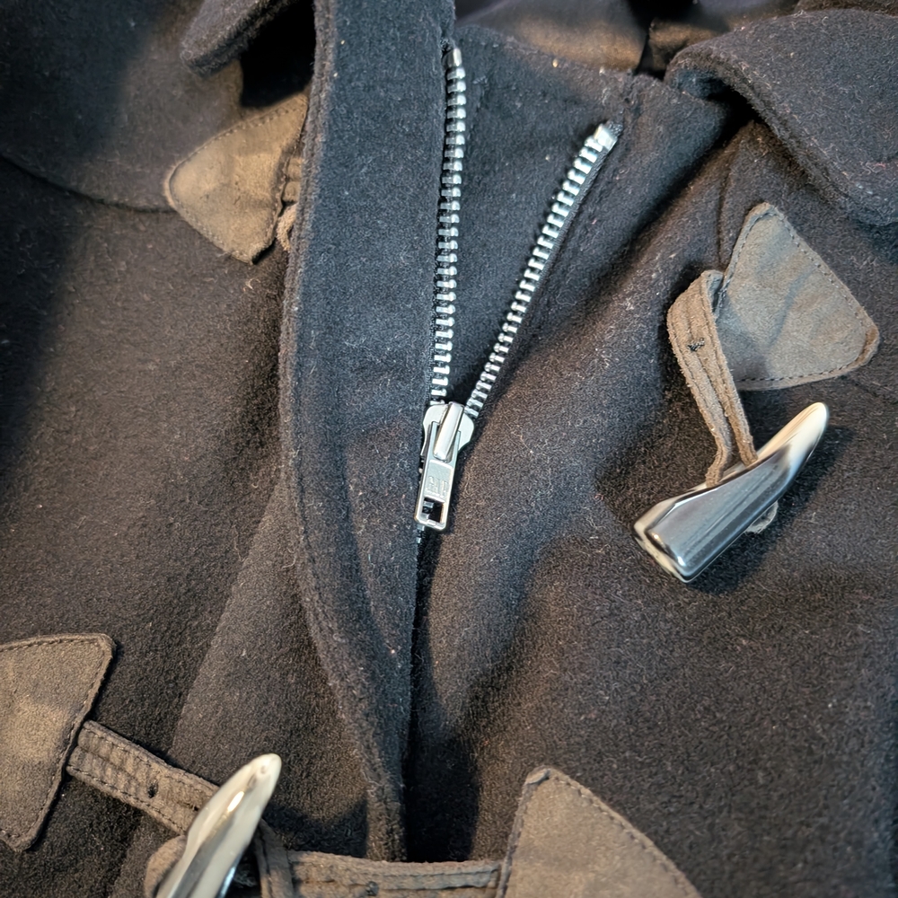 Gap Vintage Black Wool Toggle Peacoat - image 4